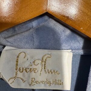 1960’s lucie Ann Beverly Hills blue frost petite robe